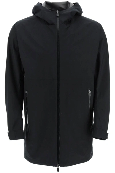 Herno Laminar Midi Gore-tex 2 Layer Parka In Black