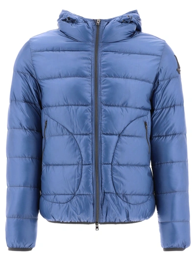 Herno Ultralight Hooded Padded Down Jacket In Light Blue