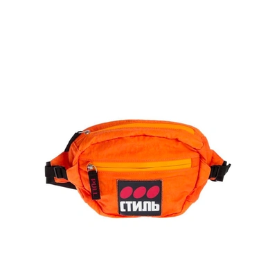 HERON PRESTON HERON PRESTON CYRILLIC SCRIPT LOGO BELT BAG