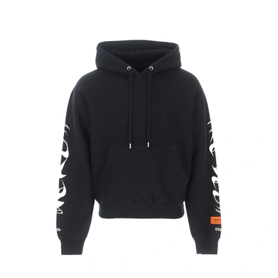 HERON PRESTON HERON PRESTON LOGO HOODED SWEATSHIRT