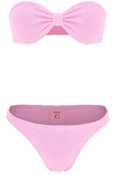 Hunza G Jean Bikini Set In Rosa