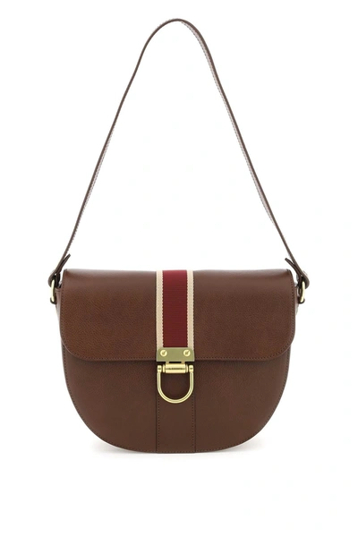 Il Bisonte Leather Shoulder Bag With Ribbon