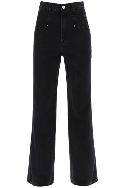 Isabel Marant 'dileskoa' Straight Cut Jeans In Black