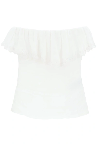 Isabel Marant Orma Top In White