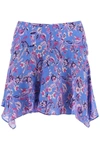 Isabel Marant 'perrine' Hankerchief Mini Skirt In Blue