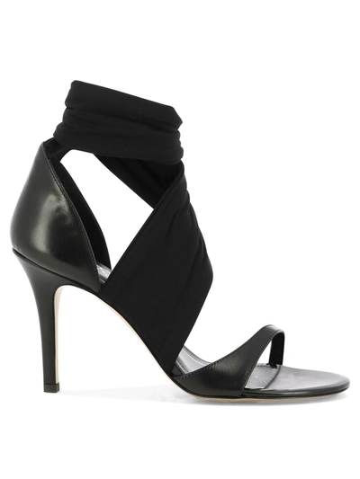 Isabel Marant Askja 105mm Leather Sandals In Black