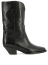 Isabel Marant Dahope 50mm Leather Cowboy Boots In Black