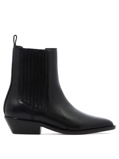 Isabel Marant Black Delena Ankle Boots