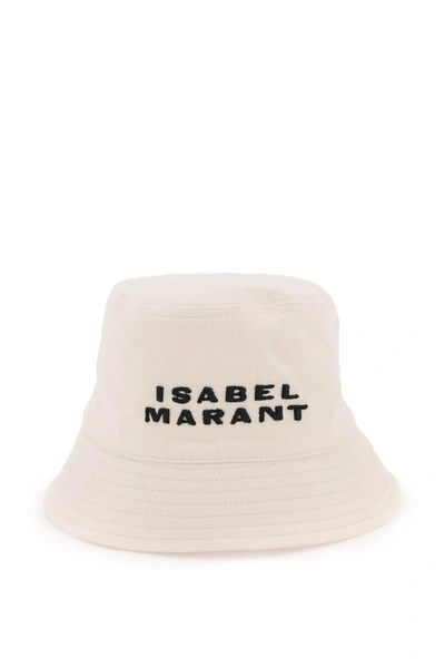 Isabel Marant Haley Logo Hat In Nude & Neutrals