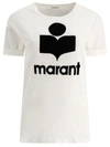 Isabel Marant Étoile Koldi Logo Print T-shirt In White