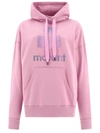 Isabel Marant Étoile Regular Fit Hoodie With Kangaroo Pocket In Pink