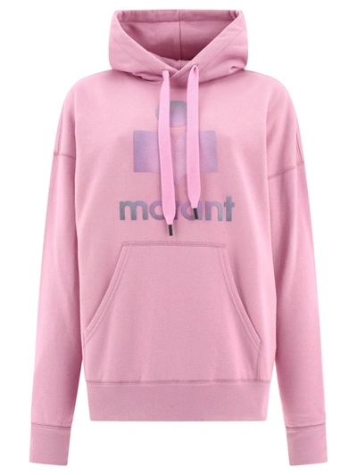 Isabel Marant Étoile Regular Fit Hoodie With Kangaroo Pocket In Pink