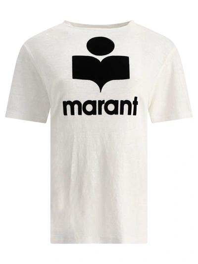 Isabel Marant Étoile Isabel Marant Etoile Zewel T-shirt With Flocked Logo Women In White