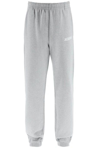 Jacquemus Le Jogging Cotton Sweatpants In Grey