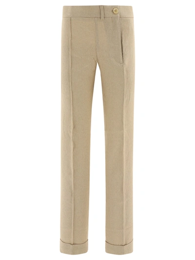 Jacquemus Le Pantalon Fresa Trousers In Beige