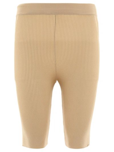 Jacquemus "le Short Lucca" Shorts In Beige