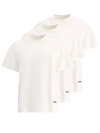 Jil Sander Pack Of 3 Short Sleeve T-shirts In White