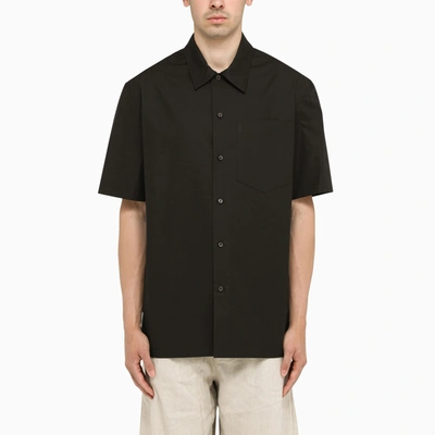 Jil Sander Shirt 26 Bowling Shirt In Black