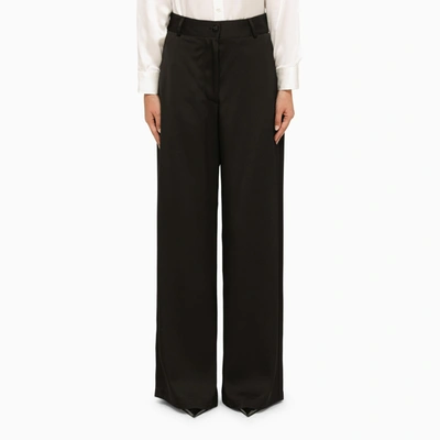 Jil Sander Wide Leg Pants In Black