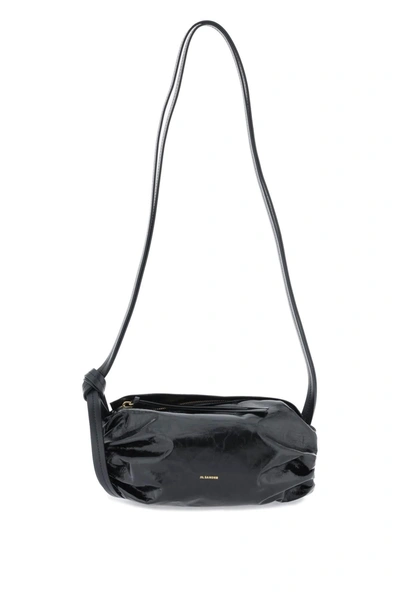 Jil Sander Cushion Crossbody Bag In Black