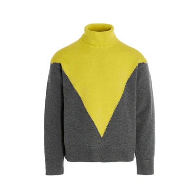 Jil Sander Wool And Cashmere Pullover In Multicolor