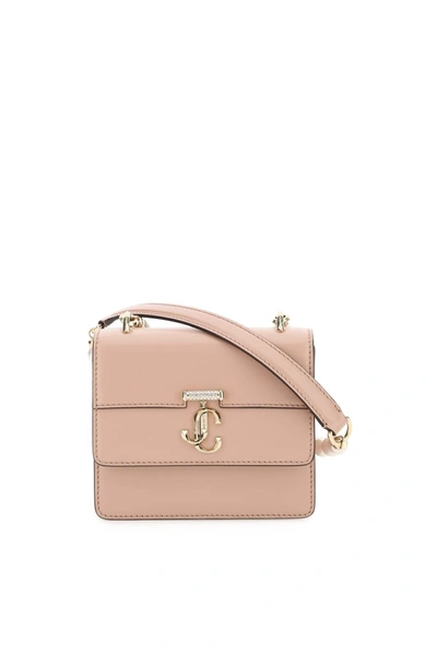 Jimmy Choo Avenue Quad Xs Leather Shoulder Bag In Pink