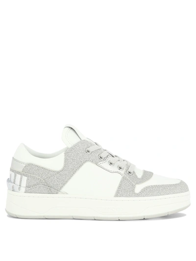 Jimmy Choo Florent Trainers In Silver