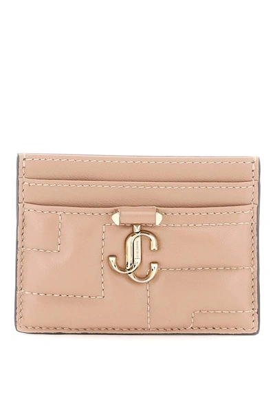 JIMMY CHOO JIMMY CHOO QUILTED NAPPA LEATHER CARD HOLDER