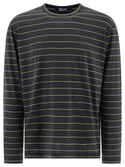 Junya Watanabe Striped T-shirt In Grey