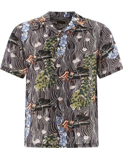 Kapital Aloha Shirt In Black