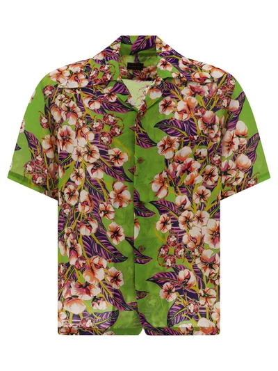 Kapital Flower Pattern Aloha Shirts In Green