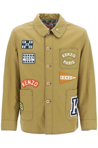 Kenzo Sailor Workwear Jacket In Khaki