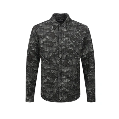 Kenzo Padded Shirt Style Jacket In Black