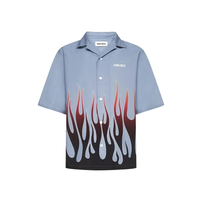 KENZO KENZO PRINTED COTTON SHIRT