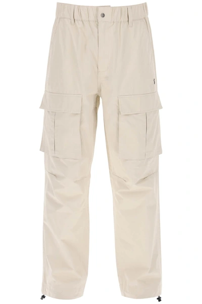 Ksubi Elasticated-waist Cargo Trousers In Beige