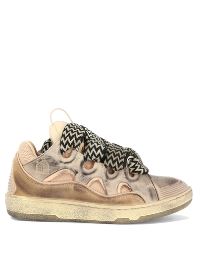 Lanvin Curb Sneakers In Pink