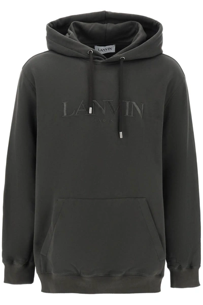 LANVIN LANVIN HOODIE WITH CURB EMBROIDERY