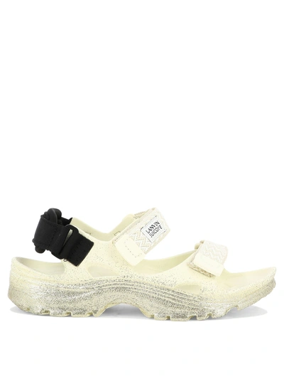 Lanvin X Suicoke Curb Laces Slippers In M Gold Light Beige