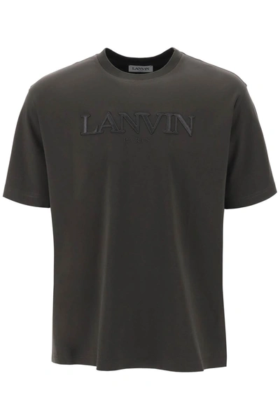 LANVIN LANVIN OVERSIZE T SHIRT WITH LOGO LETTERING