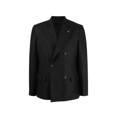 LARDINI LARDINI DOUBLE BREASTED WOOL JACKET