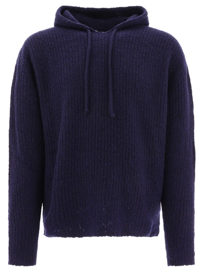Lardini Hooded Sweater In Blue