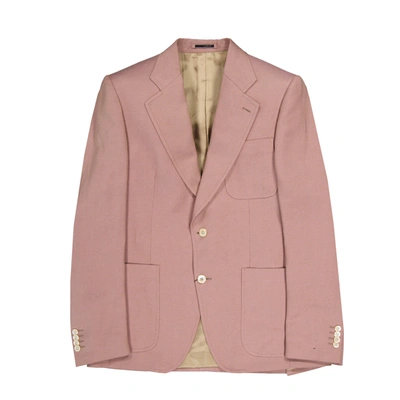 Lardini Linen Jacket In Pink