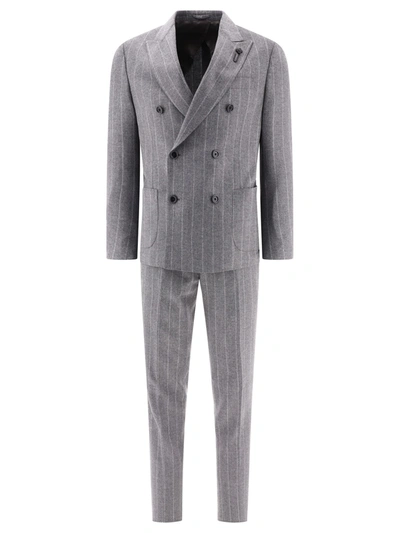 LARDINI LARDINI PINSTRIPED SUIT