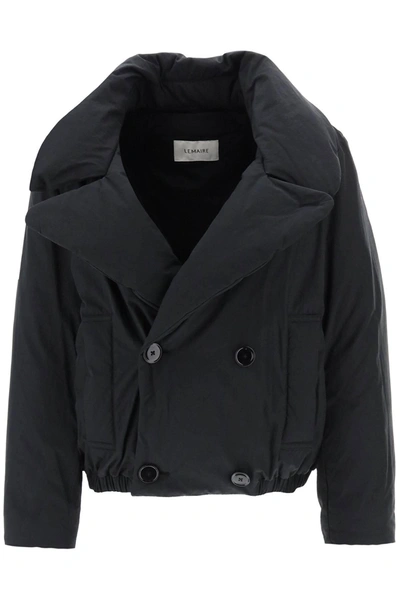 Lemaire Down Jacket In Jet Black