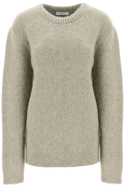 LEMAIRE LEMAIRE SWEATER IN MELANGE EFFECT BRUSHED YARN