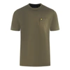 Lyle & Scott Man T-shirt Military Green Size M Cotton