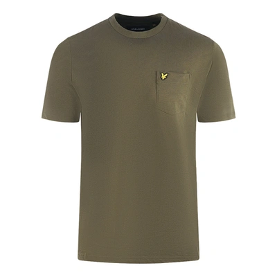 Lyle & Scott Man T-shirt Military Green Size S Cotton