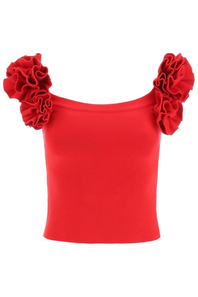 MAGDA BUTRYM MAGDA BUTRYM FITTED TOP WITH ROSES