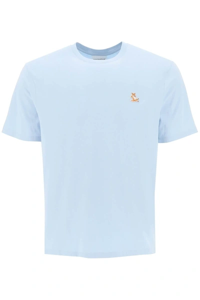 Maison Kitsuné T-shirt In Light Blue