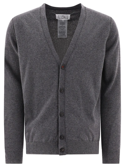 Maison Margiela Cashmere Cardigan In Grey